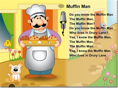 The muffin man song. 28 Jan 2021 ... It is more than likely just about an individual muffin man. There's another theory from 1829 reported by British journalist, Pierce Egan, that ... 