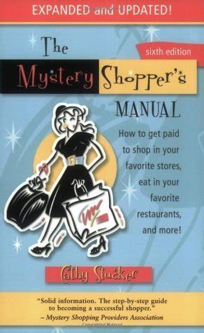 The mystery shoppers manual by cathy stucker. - 99 polaris ranger 500 6x6 manual.