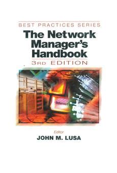 The network managers handbook third edition by john m lusa. - 3 systems analysis and design solution manual.