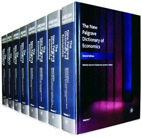 In addition to classic and foundational articles of enduring importance, the latest edition of The New Palgrave Dictionary of Economics includes entries on topical issues including gender and economics, recent economic crises in the European Union and beyond, health economics and the economics of the Internet.. 