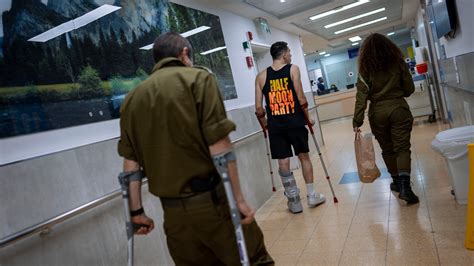 The number of wounded Israeli soldiers is mounting, representing a hidden cost of war