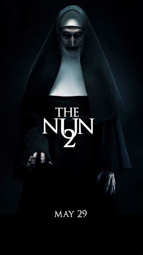 The nun 2 movie. A young girl is grabbed by the head by a rotted dead woman. The woman opens her mouth to reveal maggots and cockroaches coming out of her. A woman is repeatedly hit by a demon, her face turns bloody. A man repeatedly bashes a woman's head against the ground. A girl is pinned up against a wall by the throat. 