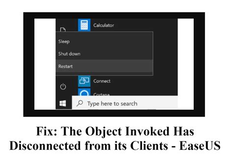 The object invoked has disconnected from its clients pdf