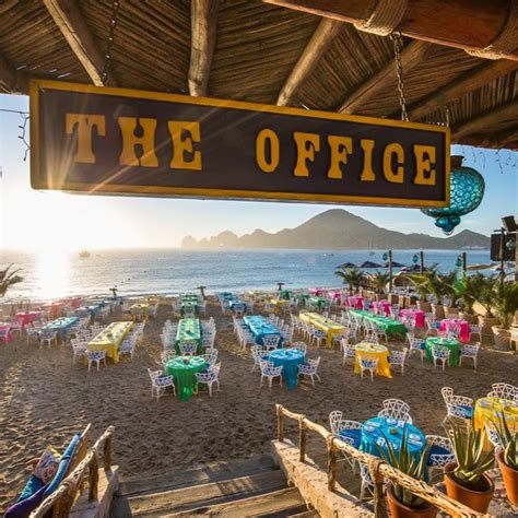 The office cabo. The Office. Claimed. Review. Save. Share. 8,130 reviews #201 of 643 Restaurants in Cabo San Lucas $$ - $$$ Mexican American Bar. Medano Beach, Cabo San Lucas 23450 Mexico +52 624 143 3464 Website. Open now : 07:00 AM - 10:00 PM. 