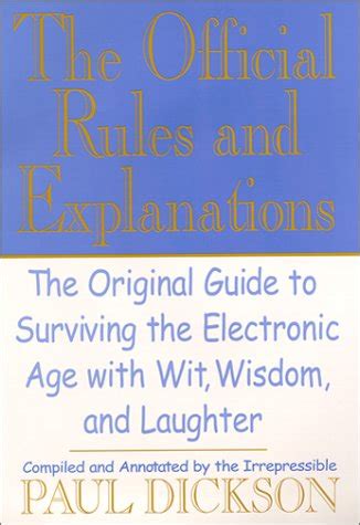 The official rules and explanations the original guide to surviving the electronic age with wit wisdom and laughter. - Mike tyson download gratuito di libri di verità indiscussi.