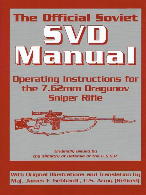 The official soviet svd manual operating instructions for the 7. - Advocacy manual by australian advocacy institute.