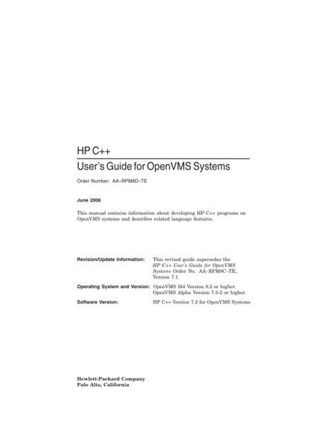 The openvms users guide second edition hp technologies. - Buell ulysses xb12x xb12 2007 service reparatur werkstatt handbuch.