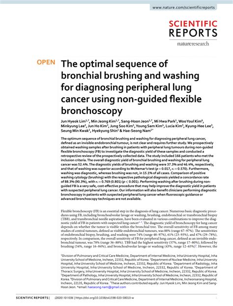 The optimal sequence of bronchial brushing and washing …