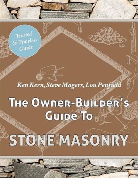 The owners builders guide to stone masonry 1976. - Constitution et règlements de l'institut canadien-français de la cité d'outaouais tels qu'amendés en 1867.