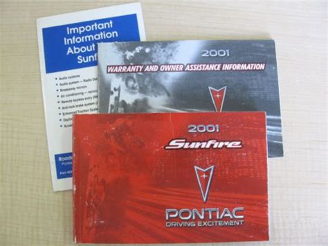 The owners manual to a 2001 pontiac sunfire. - Insider s guide to egg donation.