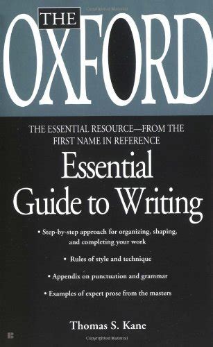 The oxford essential guide to writing essential resource library. - Study guide for siegel sennas essentials of criminal justice 5th by larry j siegel 2006 01 03.