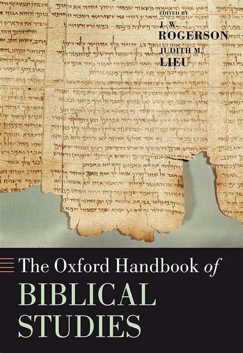 The oxford handbook of biblical studies. - Rivista filosofica. fondata dal prof. sen. carlo cantoni in continuazione ....