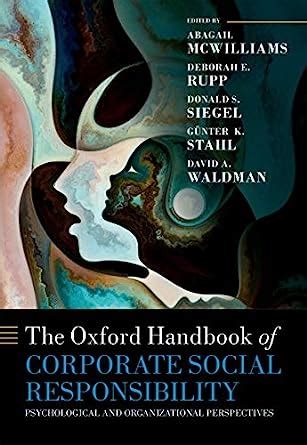 The oxford handbook of corporate social responsibility 2008. - Financial accounting waybright kemp answer key.