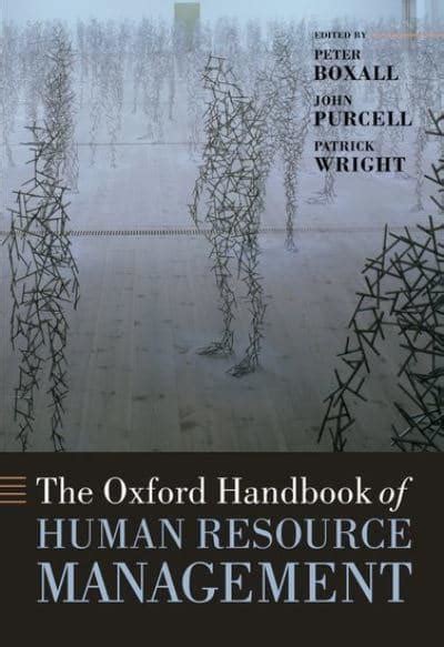 The oxford handbook of human resource management by peter f boxall. - Diverse afhandlinger, anmeldelser og bibliografier 1962-1971.