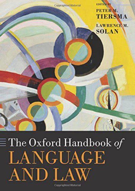 The oxford handbook of language and law oxford handbooks in linguistics. - Manuale di addestramento del meccanico automobilistico.