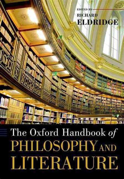 The oxford handbook of philosophy and literature by richard thomas eldridge. - Godel escher bach guida alla lettura.