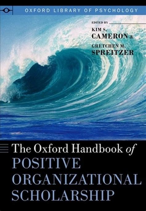 The oxford handbook of positive organizational scholarship by kim s cameron. - Transposição das águas do rio são francisco.