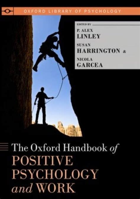 The oxford handbook of positive psychology and work by p alex linley. - Neax 2000 ips feature programming manual.