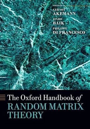 The oxford handbook of random matrix theory oxford handbooks. - Biostatistics in public health sullivan solutions manual.
