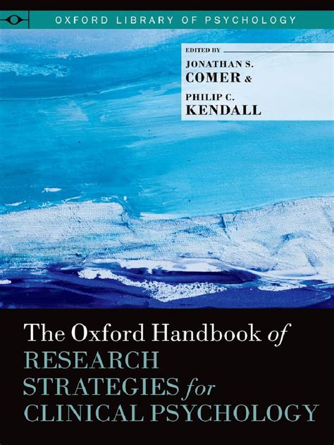 The oxford handbook of research strategies for clinical psychology. - Yamaha gp1300r pwc 2003 2008 manuale d'officina.
