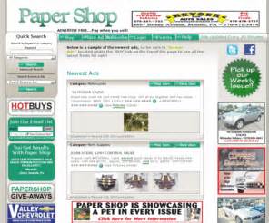 Buy or sell locally online and in print with Paper Shop classified ads. ... paper shop, papershop, thepapershop, northeast PA, the paper shoppe, paper shop northeast .... 