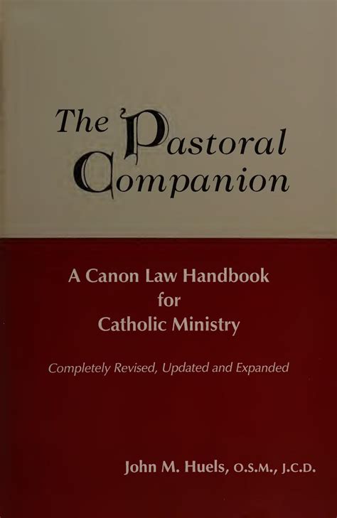 The pastoral companion a canon law handbook for catholic ministry. - Stolen lives by malika oufkir summary study guide.