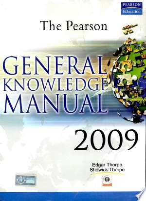 The pearson general studies manual 2009 1 e by showick thorpe edgar thorpe. - Zastosowaine właściwości rezonansowych płyt kołowych do wyznaczania stałych sprężystości..