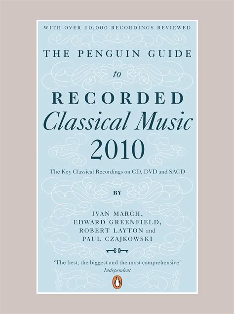 The penguin guide to recorded classical music 2010 the key classical recordings on cd dvd and sacd. - Handbook of emergency response to toxic chemical releases by nicholas p cheremisinoff.