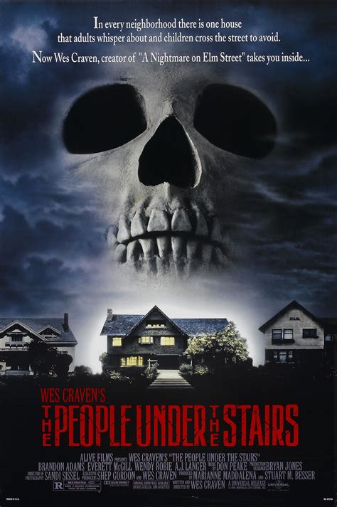 The people under the stairs movie. Movie MPAA Rating: R. Movie Studio: Shout Factory. Genre: Horror. Run Time (minutes): 102. Format: 4K/UHD. Language: English. Subtitle Language: English. Street ... 