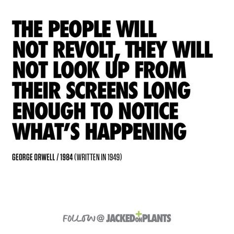 The people will not revolt. They will... - Thought for Today Facebook