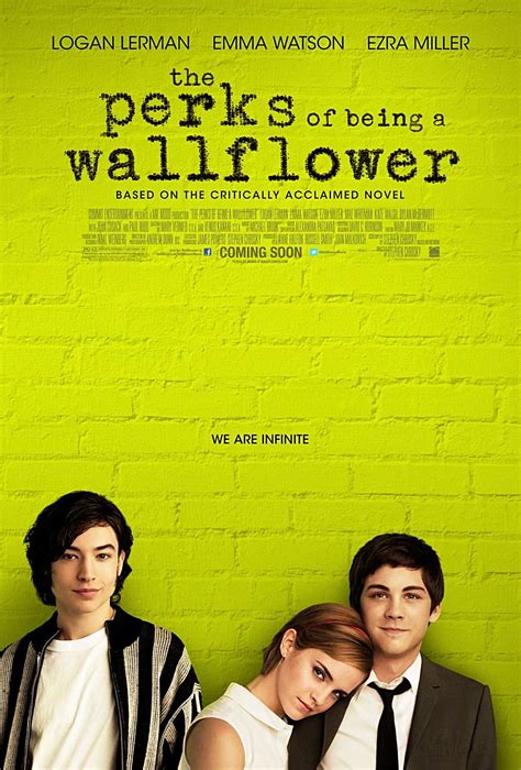 Synopsis. Pittsburgh, Pennsylvania, 1991. High school freshman Charlie is a wallflower, always watching life from the sidelines, until two senior students, Sam and her stepbrother Patrick, become his mentors, helping him discover the joys of friendship, music and love..