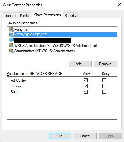 The permissions on directory wsuscontent are incorrect.  For example, if the WSUS con...