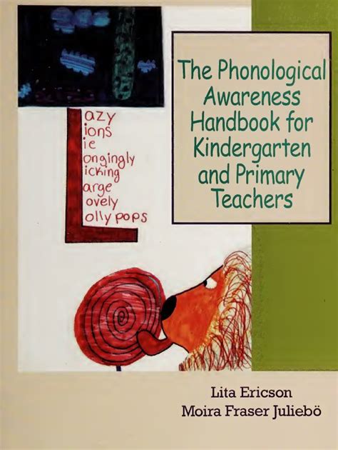 The phonological awareness handbook for kindergarten and primary teachers. - Free download of books by grace burrowes.