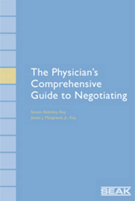The physicians comprehensive guide to negotiating. - Formalizacja i analiza problematyki dyskretnych procesów produkcyjnych.