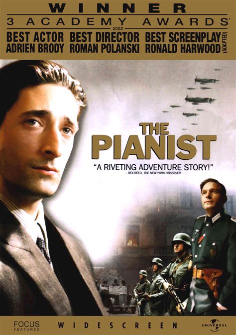 Dec 27, 2002 · The Pianist is a holocaust film from a holocaust survivor: director Roman Polanski. But while Polanski shares a special connection with the lead character -- an artist who endures many horrors ... . 