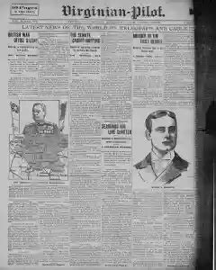 The pilot newspaper archives.  The Virginian-Pilot published an inform...
