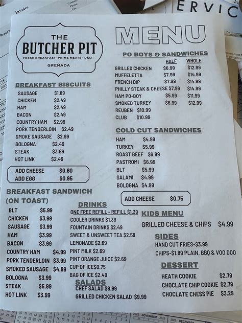 The pit lunch menu.  But, we&rsquo;re Houstonian first The Pit Menu and Prices...