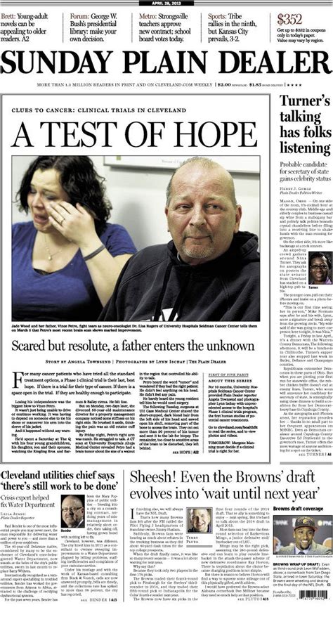 The Plain Dealer’s front page for May 20, 2024. Cleveland Plain Dealer front page for 5/20/24. Please send news tips, story suggestions and coverage requests to news@cleveland.com.