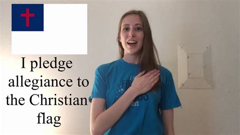 The pledge to the Christian Flag - YouTube