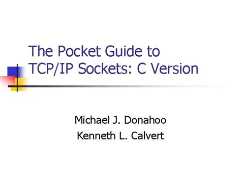 The pocket guide to tcpip sockets c version. - Note taking guide episode 101 answer key.