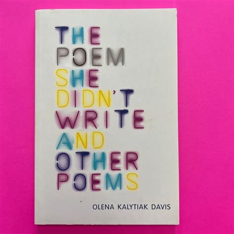 The poem she didnt write and other poems olena kalytiak davis. - Cruise n carry outboard repair manual.