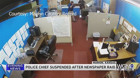 The police chief who led a raid of a small Kansas newspaper has been suspended