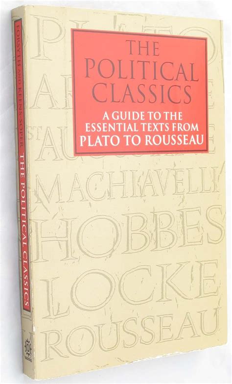 The political classics a guide to the essential texts from plato to rousseau. - Replacement user guide for radan software.