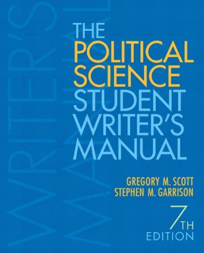 The political science student writers manual 7th edition. - Manual de impuesto sobre la renta.