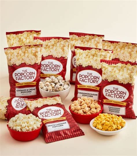 The popcorn factory. Welcome to The Popcorn Factory® Wholesale Bulk Popcorn Program. Product Description: Bulk popcorn packaged in a poly-bag. Order Details: Prices are by the pound and do not include shipping fees. Standard LTL and UPS Ground Rates Apply. Custom printed or custom sized cartons require a minimum order of 5,000 units. 