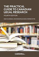 The practical guide to canadian legal research. - Myofascial release hands on handbücher für therapeuten.