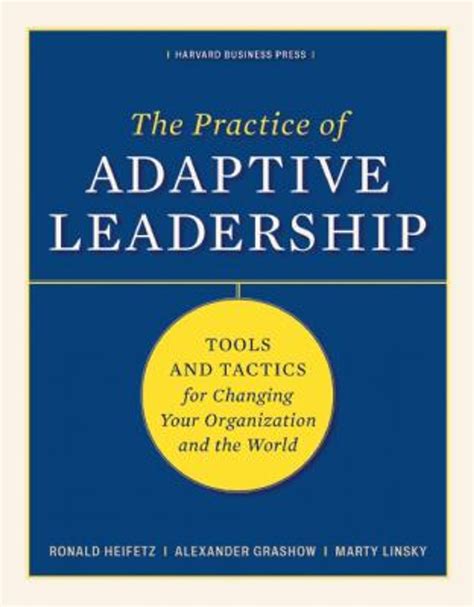 The practice of adaptive leadership. The Heifetz Collection includes two classic Leadership on the Line , by Ron Heifetz and Marty Linsky, and The Practice of Adaptive Leadership , by Heifetz, Linsky, and Alexander Grashow. Also included is the popular Harvard Business Review article, “Leadership in a (Permanent) Crisis,” written by all three authors. 