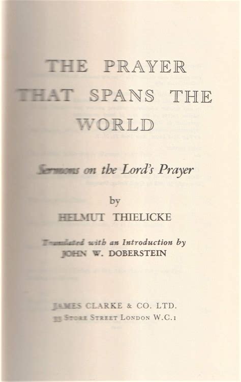 The prayer that spans the world sermons on the lords prayer. - Friedrich hölderlin, vertont von hanns eisler, paul hindemith, max reger.
