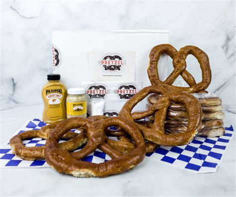 The pretzel company. Browse and order a variety of pretzels, dips, and boxes from The Pretzel Company. Choose from signature, twisted, braided, nugget, or monster pretzels and enjoy the sweet or savory flavors. 