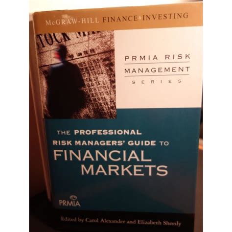 The professional risk managers guide to financial markets 1st edition. - Case ih scout manual de servicio.
